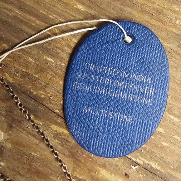 Sterling silver necklace and pendant - Picture 3 of 8